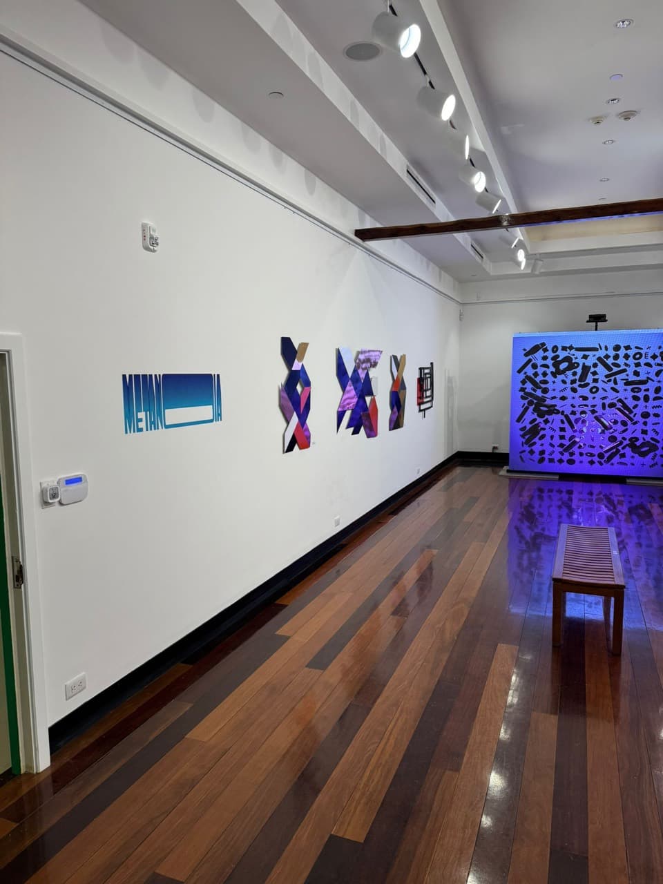 METANOIA — Nexus in situ at Masterworks Museum of Bermuda Art, 2025. Exhibition with Ajani Tucker.
